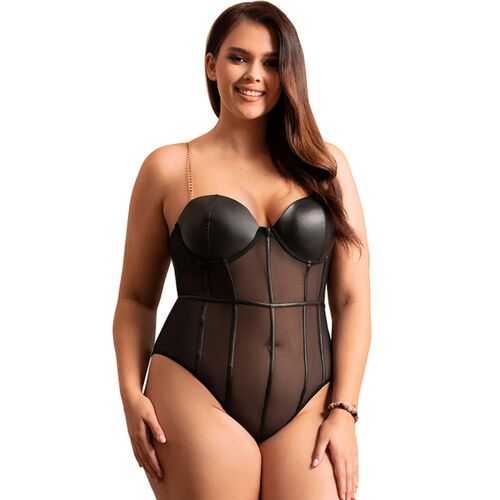 Body com suspensões de corrente preto | Subblime